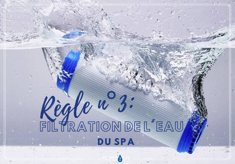 filtration de l'eau du spa